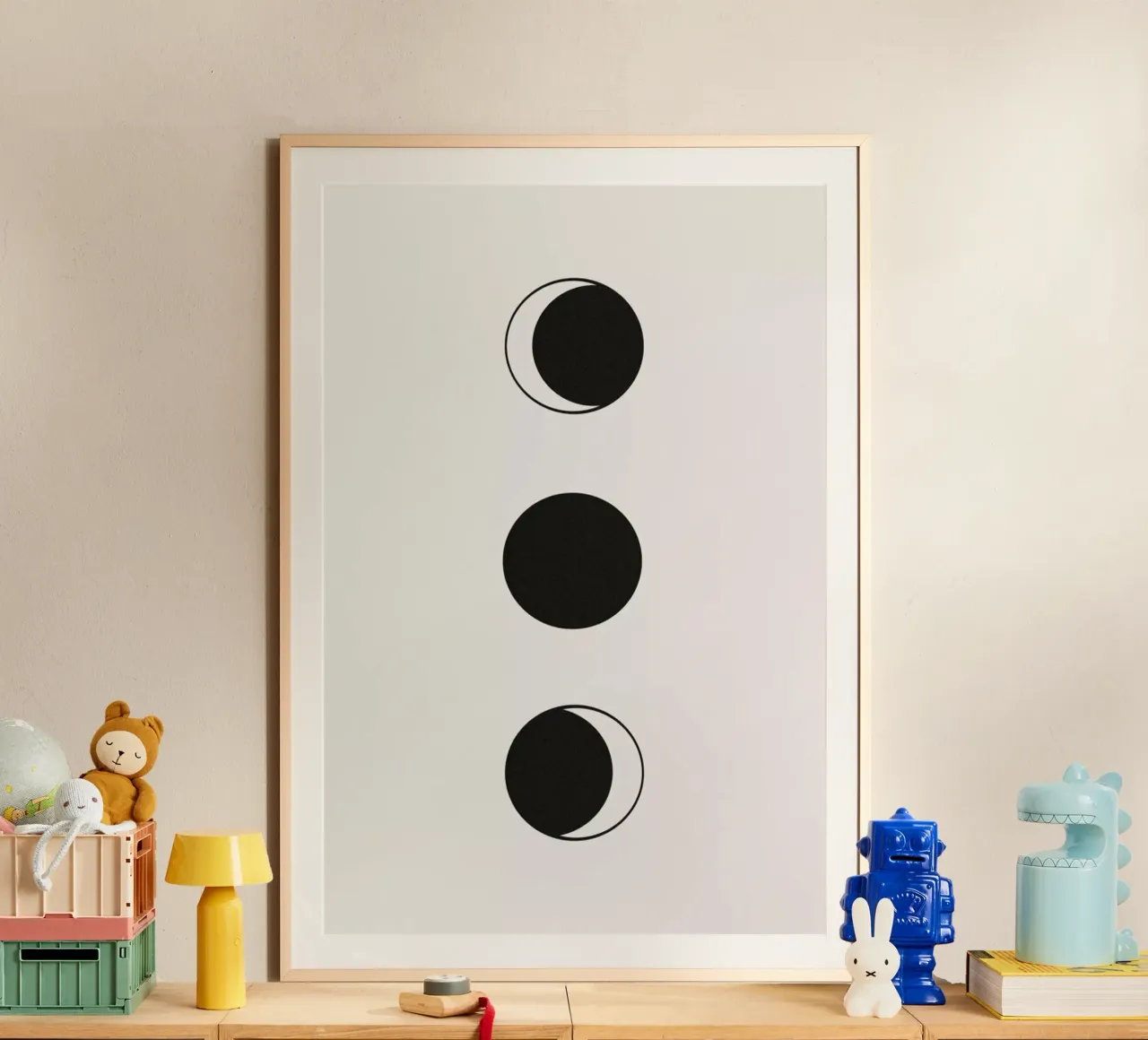 Vertical Moons poster da daylight design studio