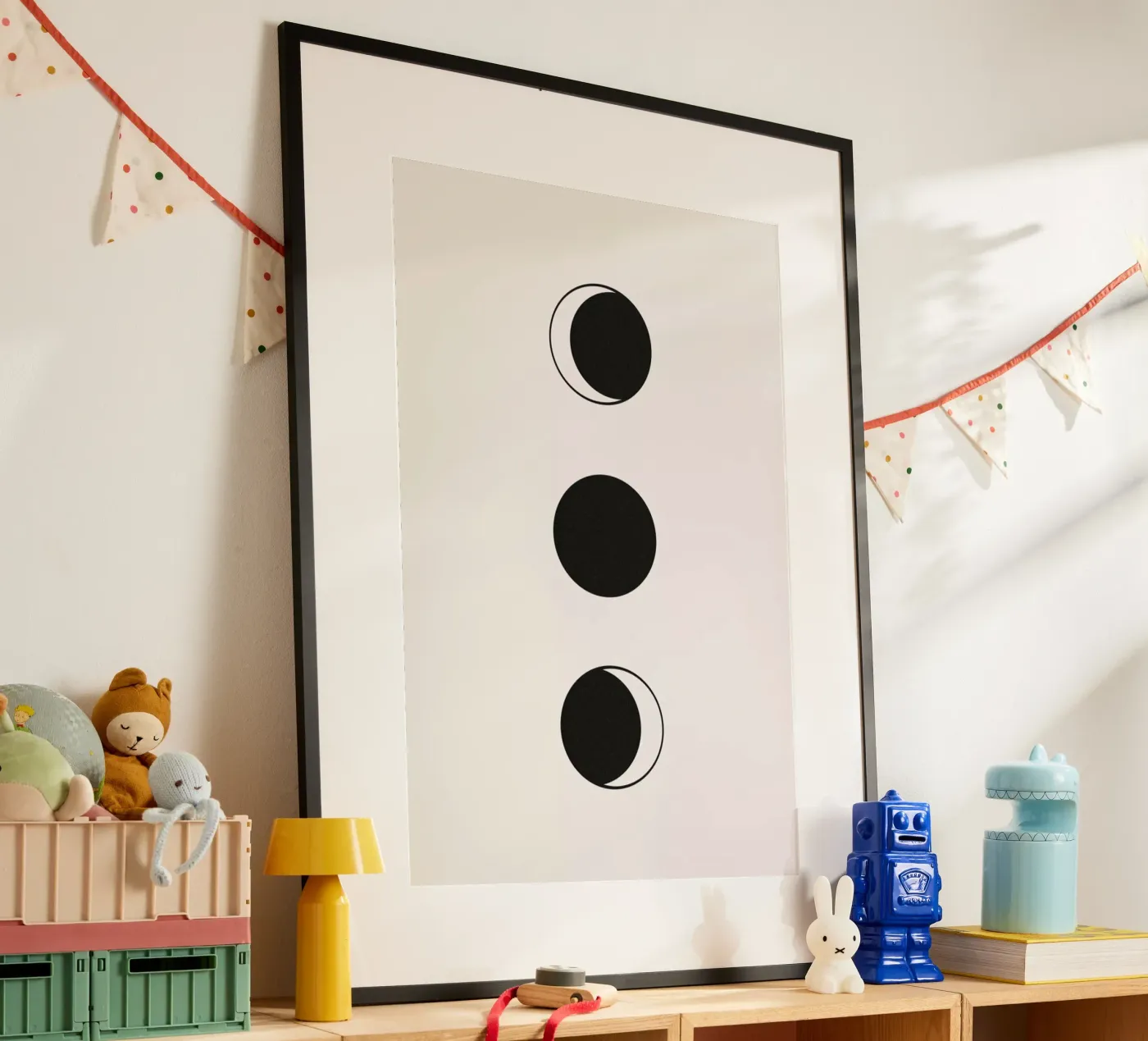 Vertical Moons Poster von daylight design studio