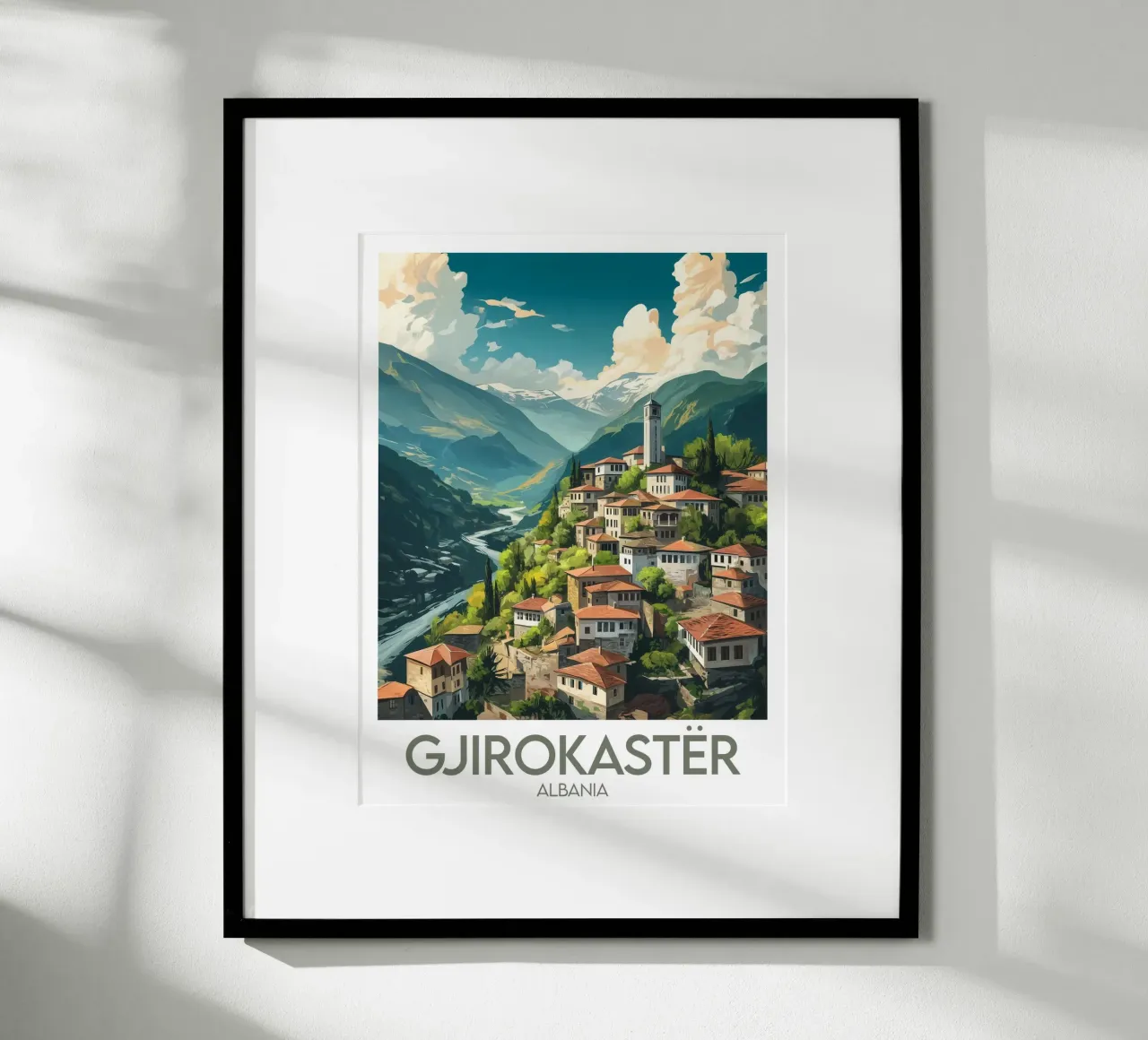 Affiche Gjirokastër poster da Frame the World