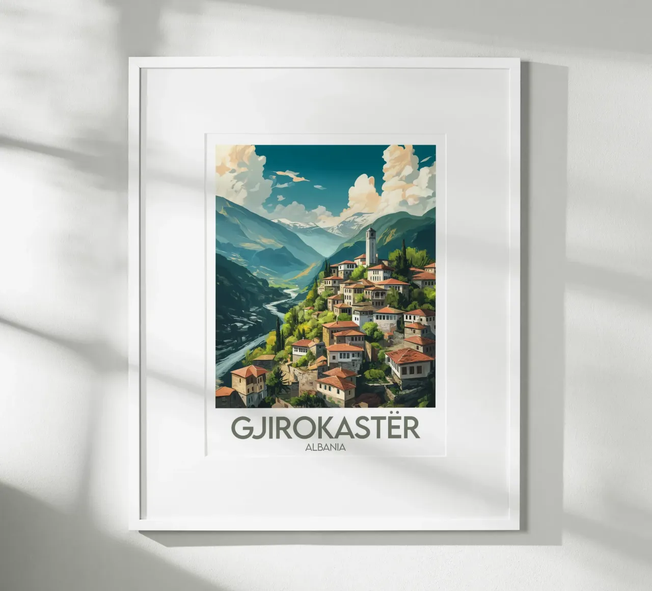 Affiche Gjirokastër poster da Frame the World