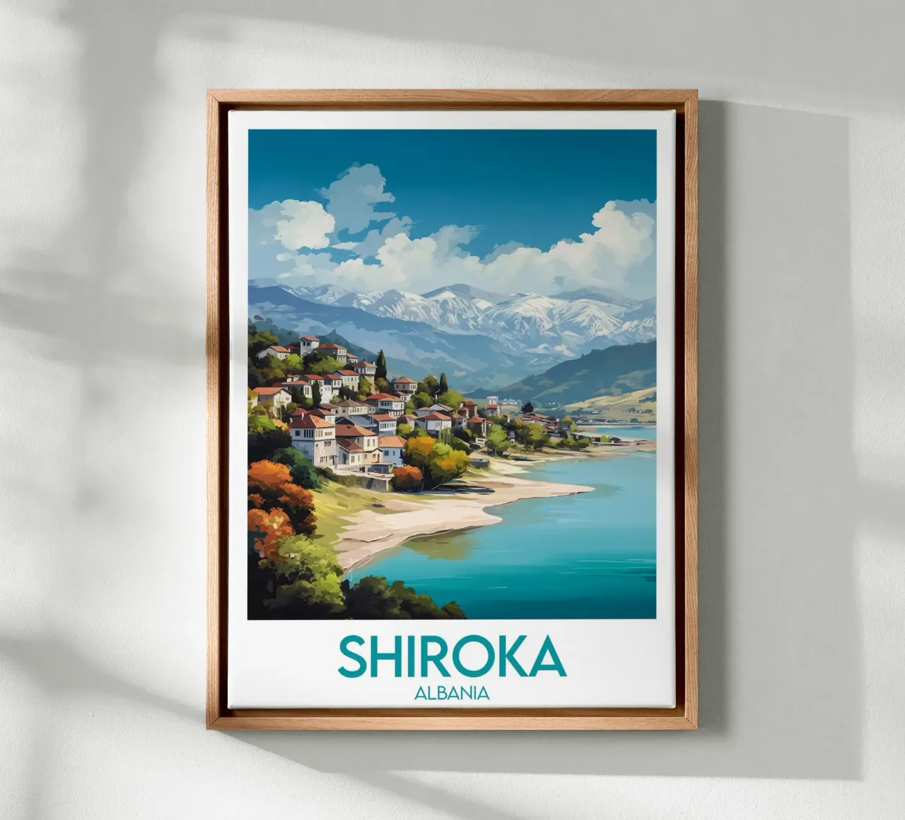 Affiche Shiroka tela con Cornice a cassetta da Frame the World
