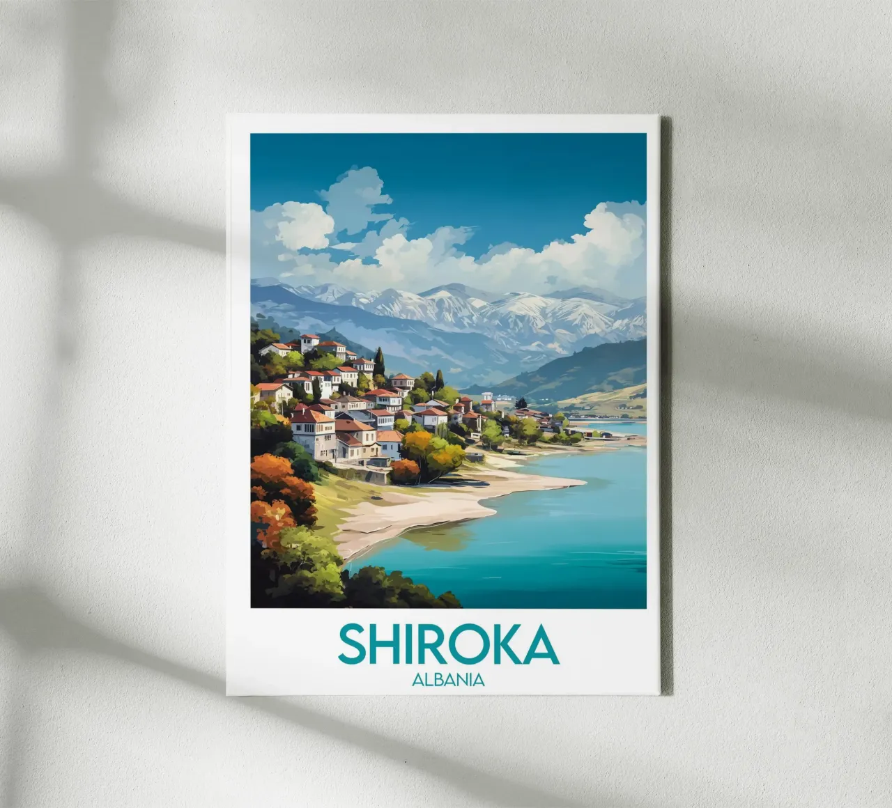 Affiche Shiroka tela con Cornice a cassetta da Frame the World