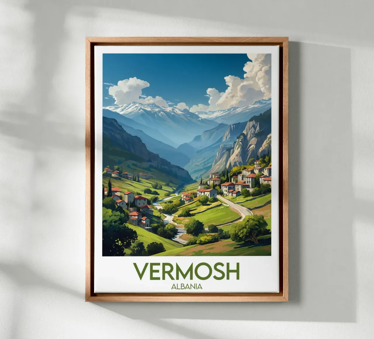 Affiche Vermosh tela con Cornice a cassetta da Frame the World