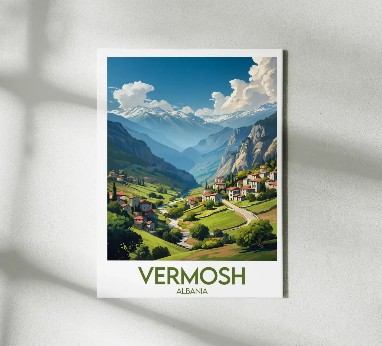 Affiche Vermosh tela con Cornice a cassetta da Frame the World
