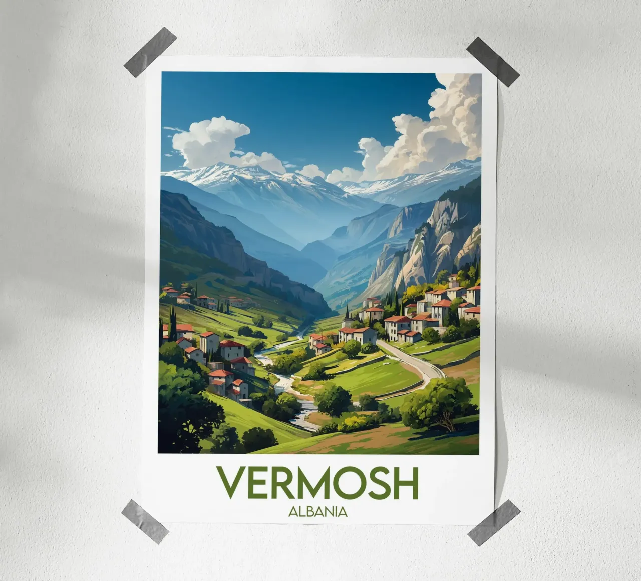 Affiche Vermosh poster con telaio in alluminio da Frame the World