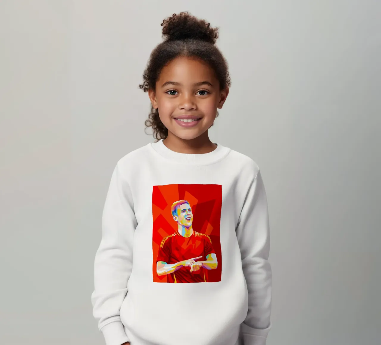 Dani Olmo Spain kids sweatshirt by WPAP MALANG