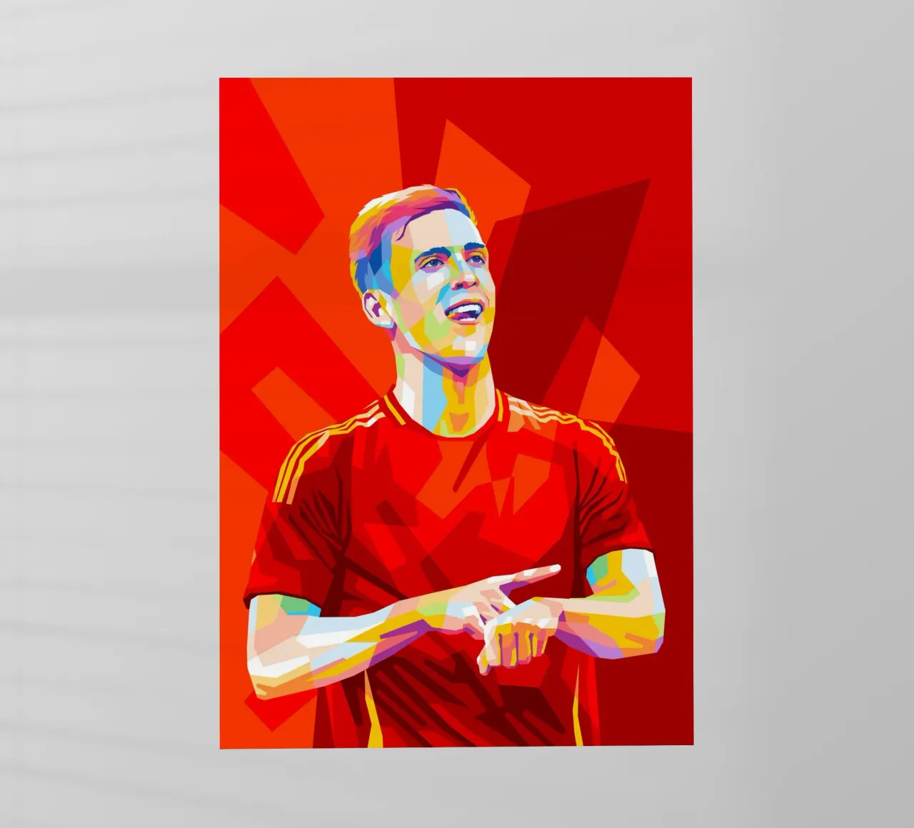 Dani Olmo Spain pellicola backlit da WPAP MALANG