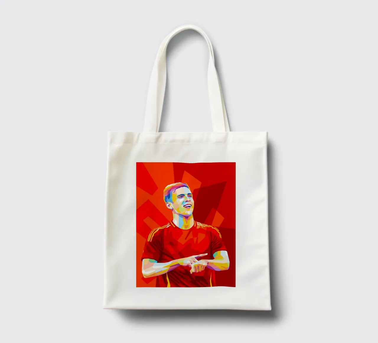 Dani Olmo Spain tote bag by WPAP MALANG