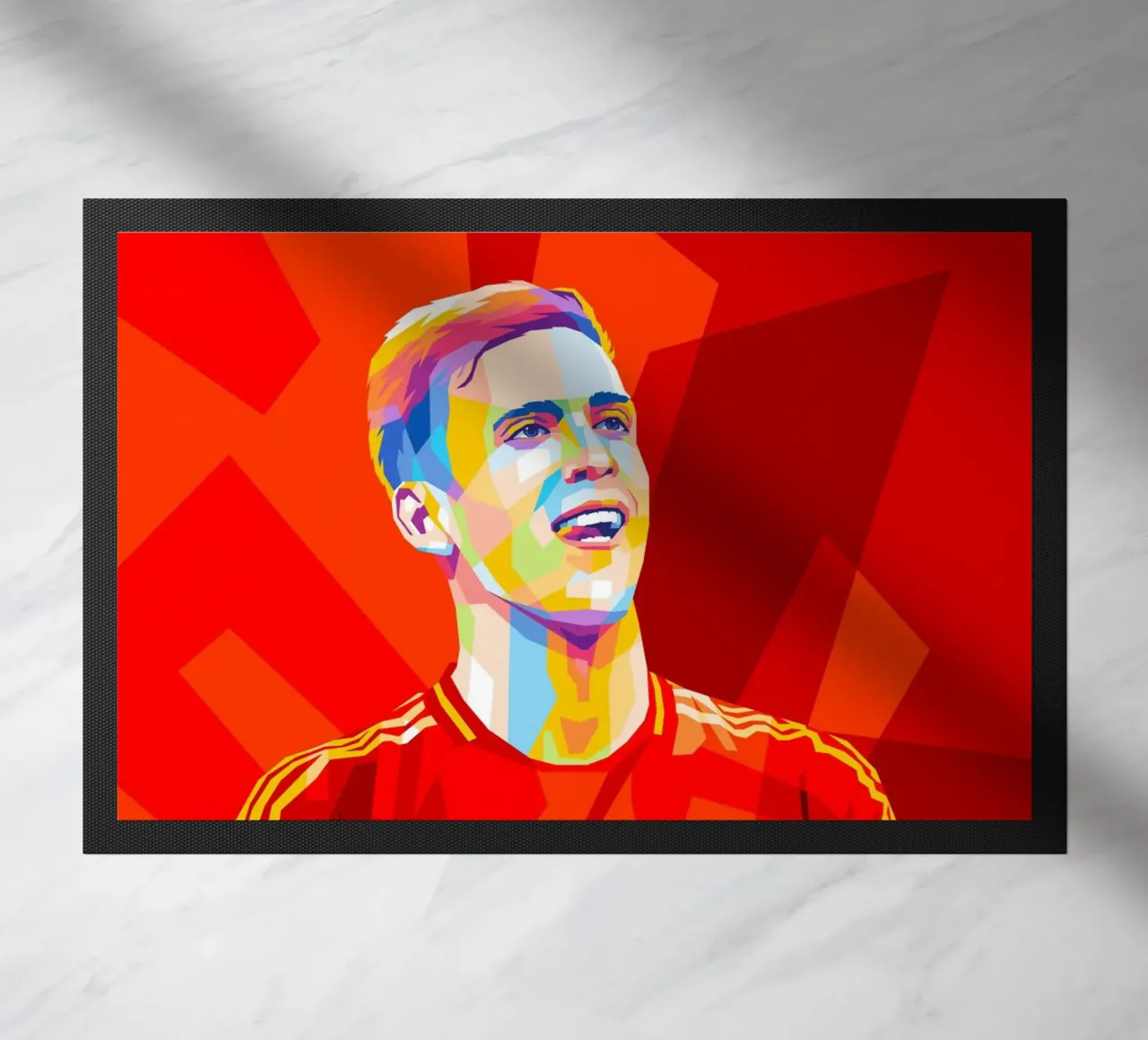 Dani Olmo Spain doormat by WPAP MALANG