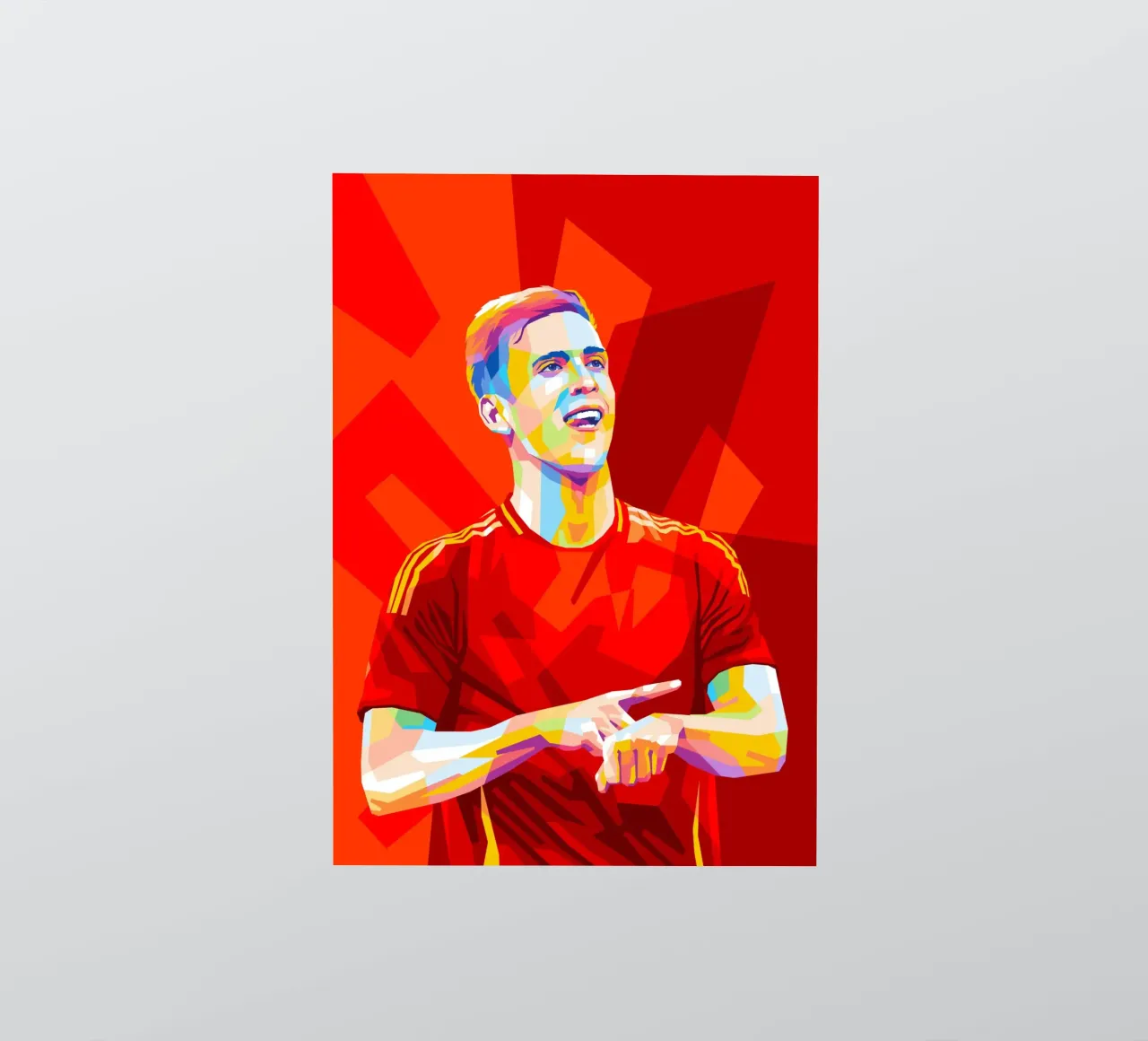 Dani Olmo Spain sticker by WPAP MALANG