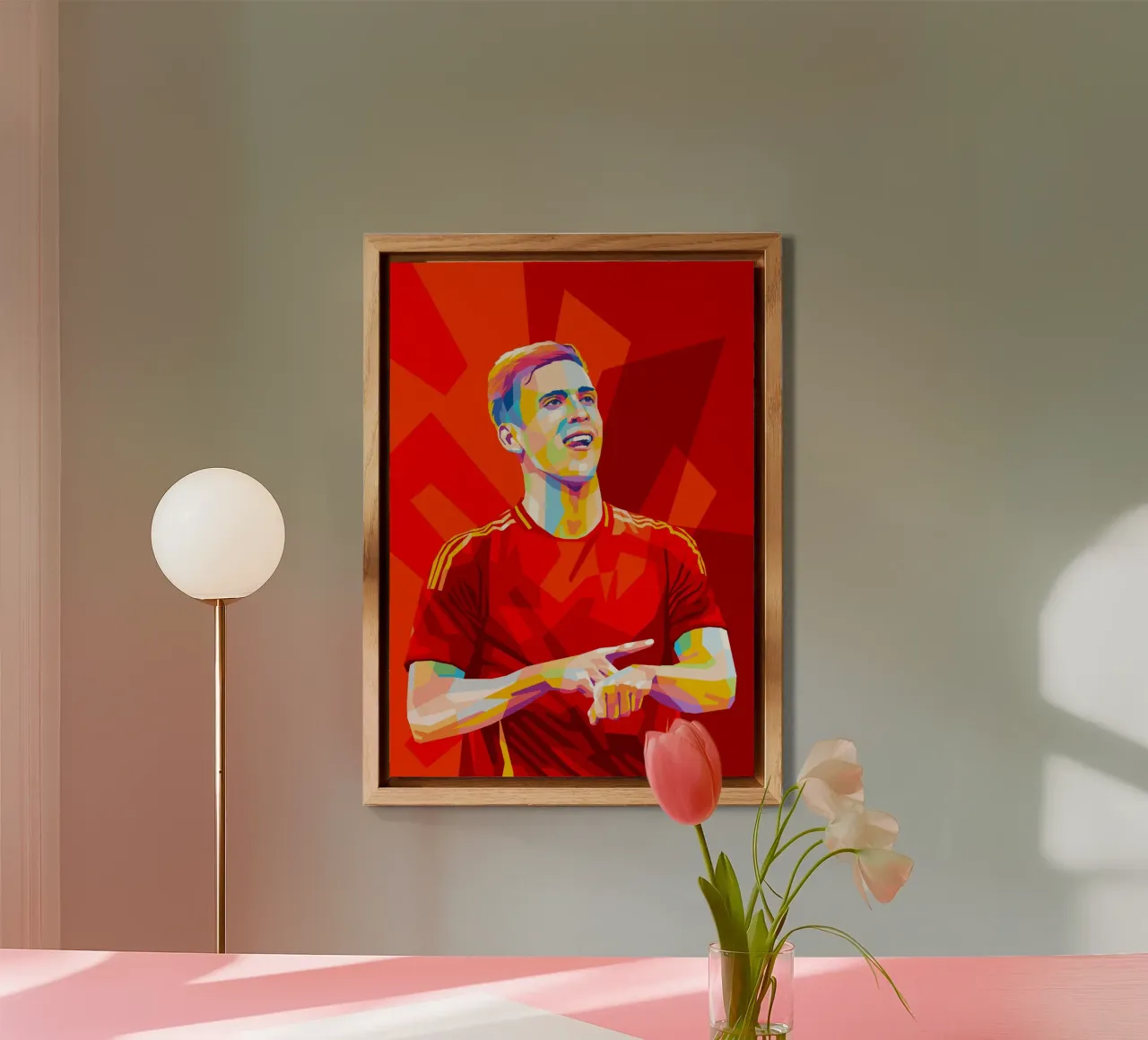 Dani Olmo Spain alluminio dibond da WPAP MALANG