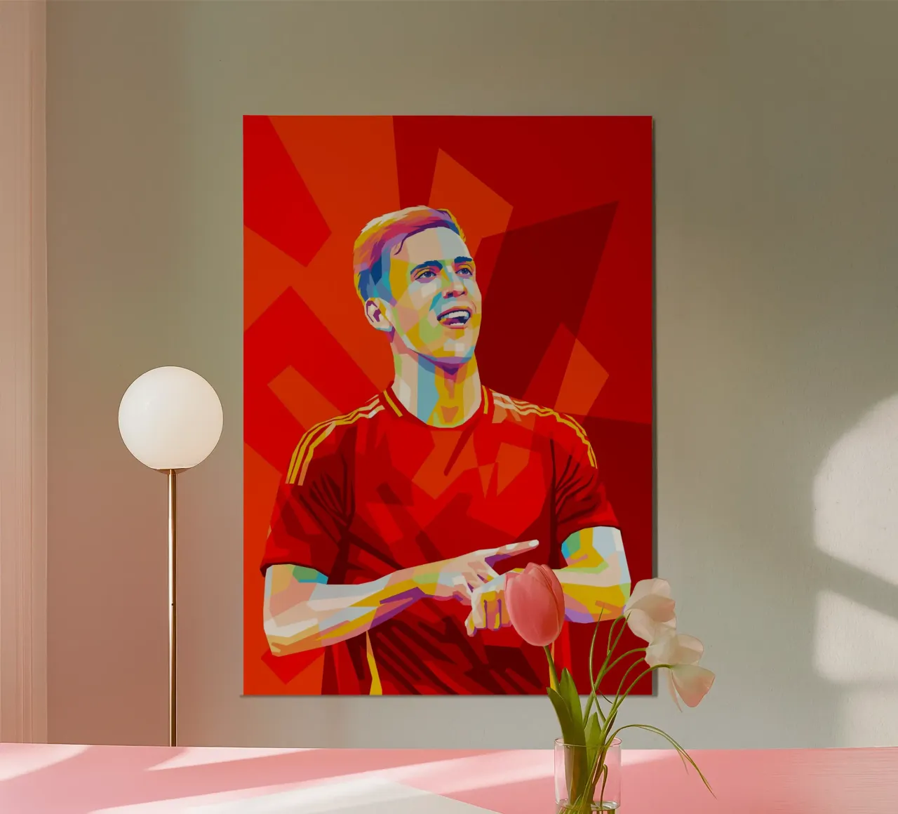 Dani Olmo Spain alluminio dibond da WPAP MALANG