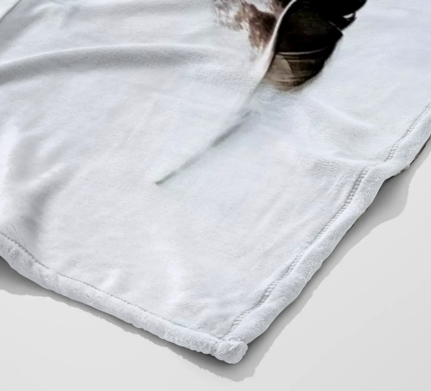 Feathers fleece blanket by Victoria Frost