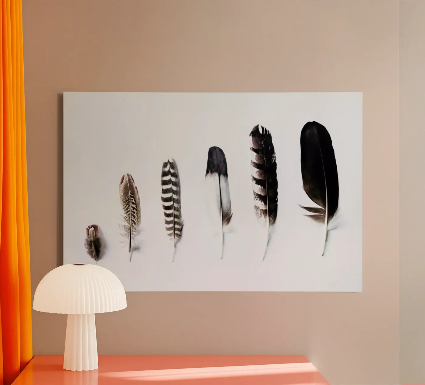 Feathers canvas van Victoria Frost