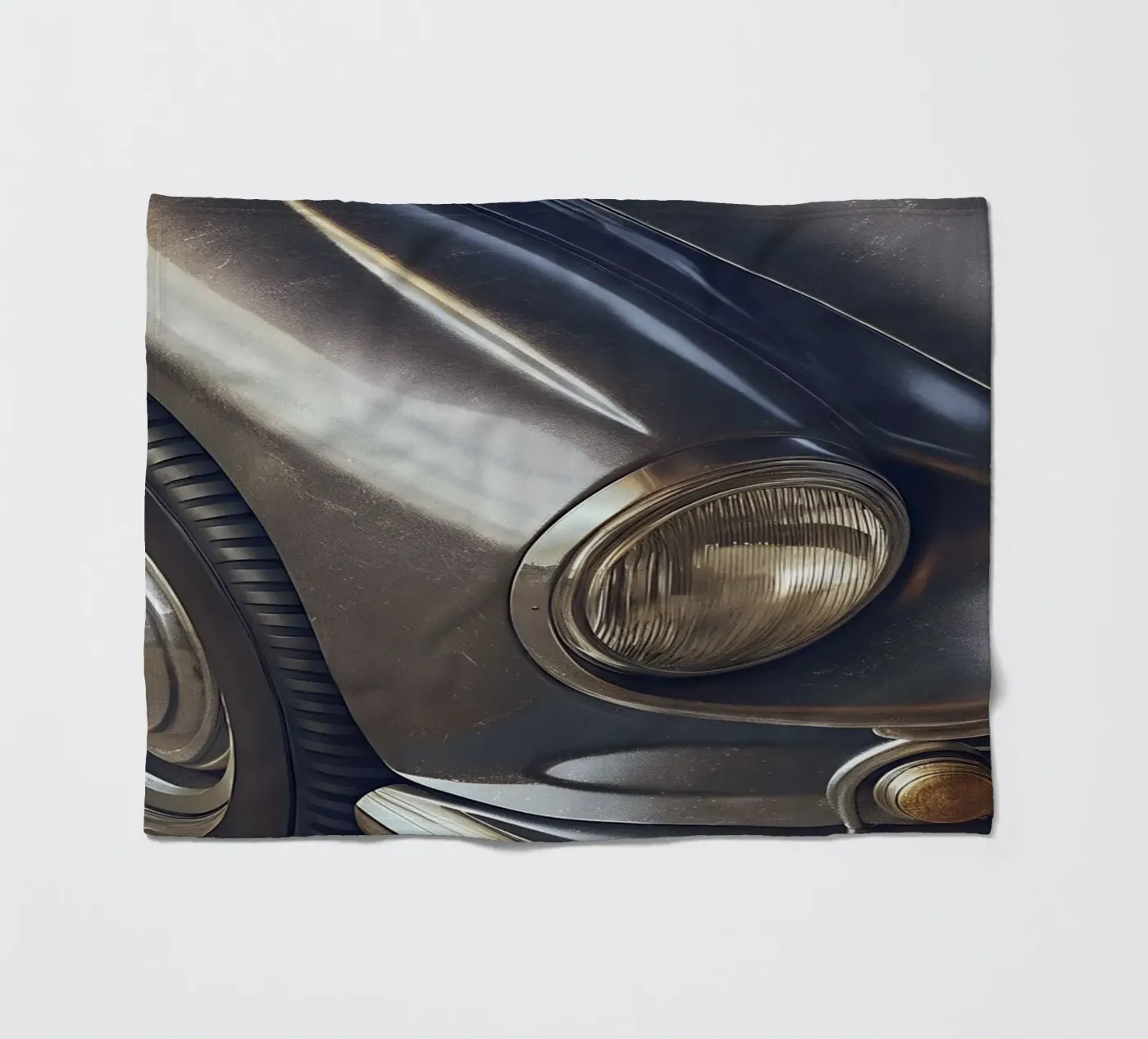 Antike Oldtimer Fleecedecke von CAR EDITION