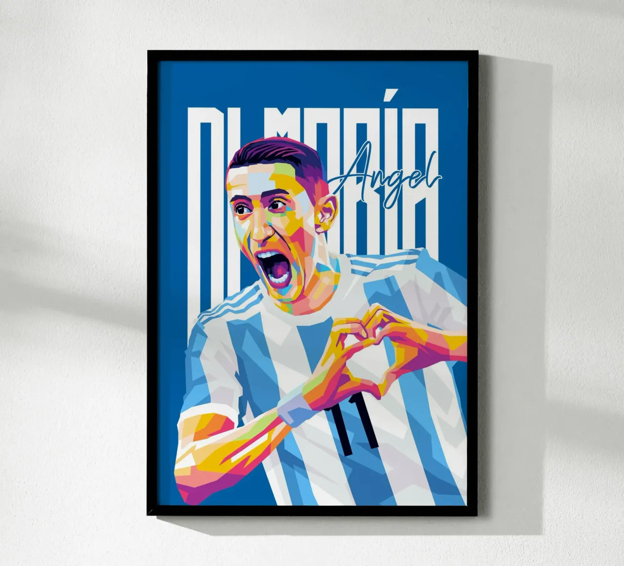 Angel Dimaria poster by WPAP MALANG