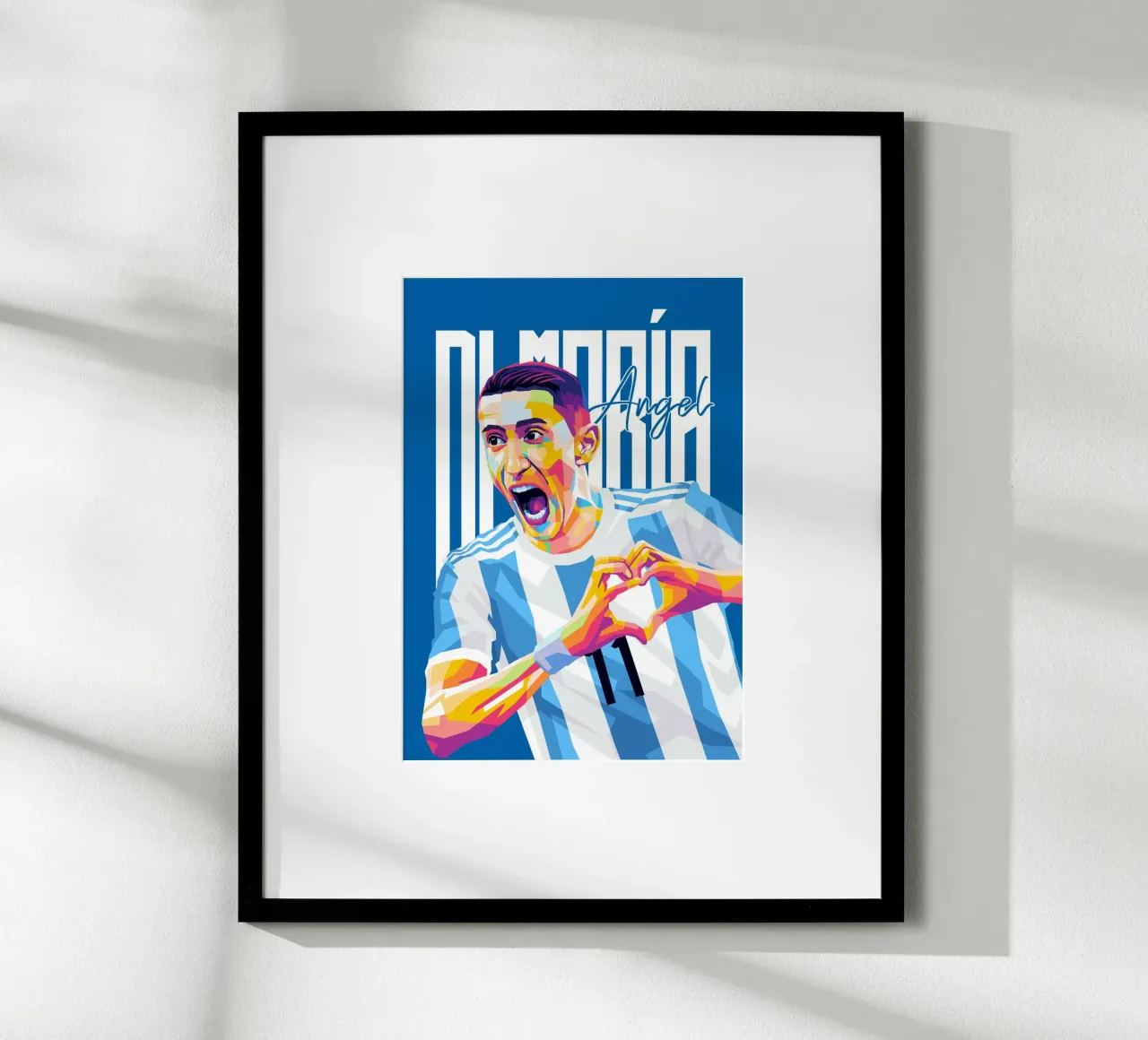 Angel Dimaria poster by WPAP MALANG