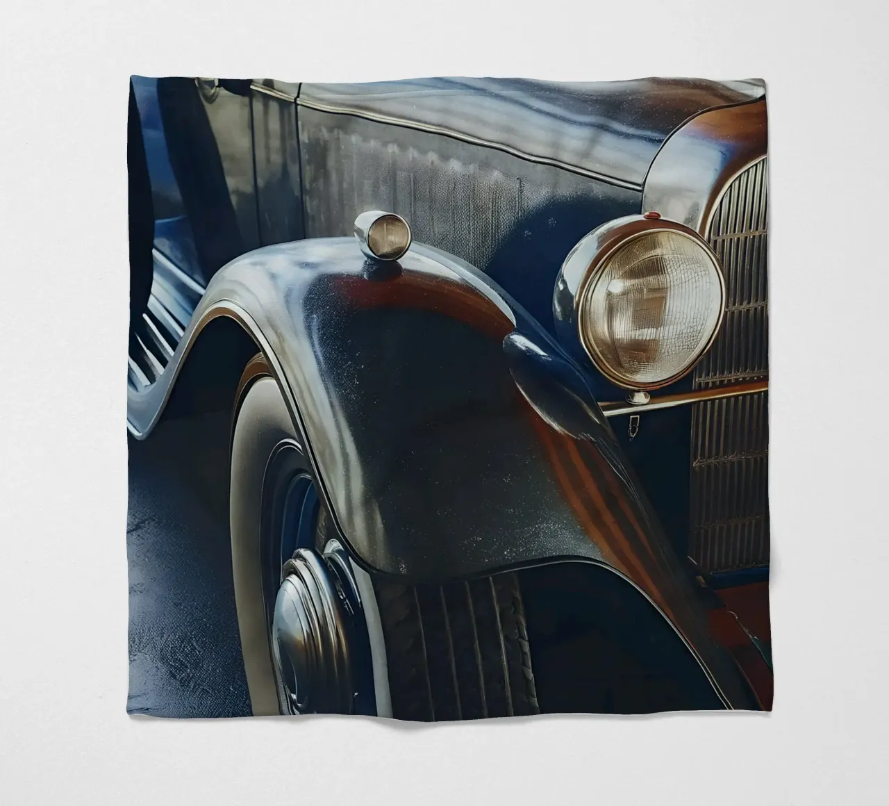 Antike Oldtimer Fleecedecke von CAR EDITION