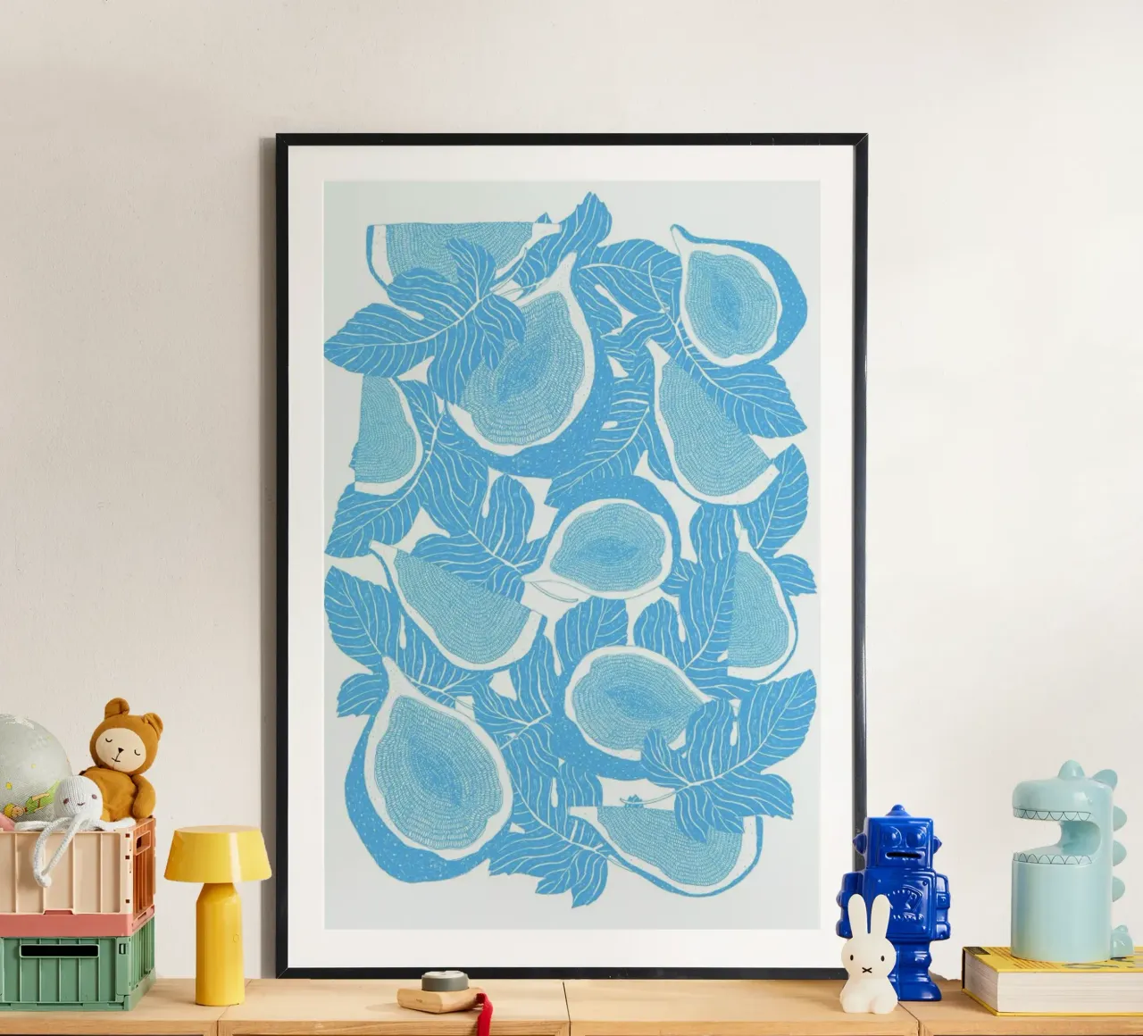 Feigen poster con telaio in legno da Eva Wünsch