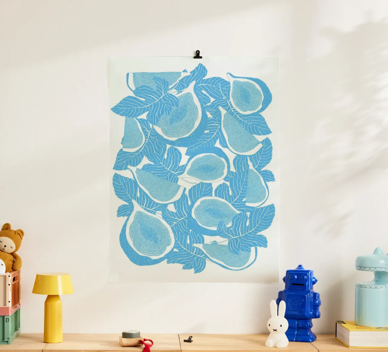 Feigen poster con telaio in legno da Eva Wünsch