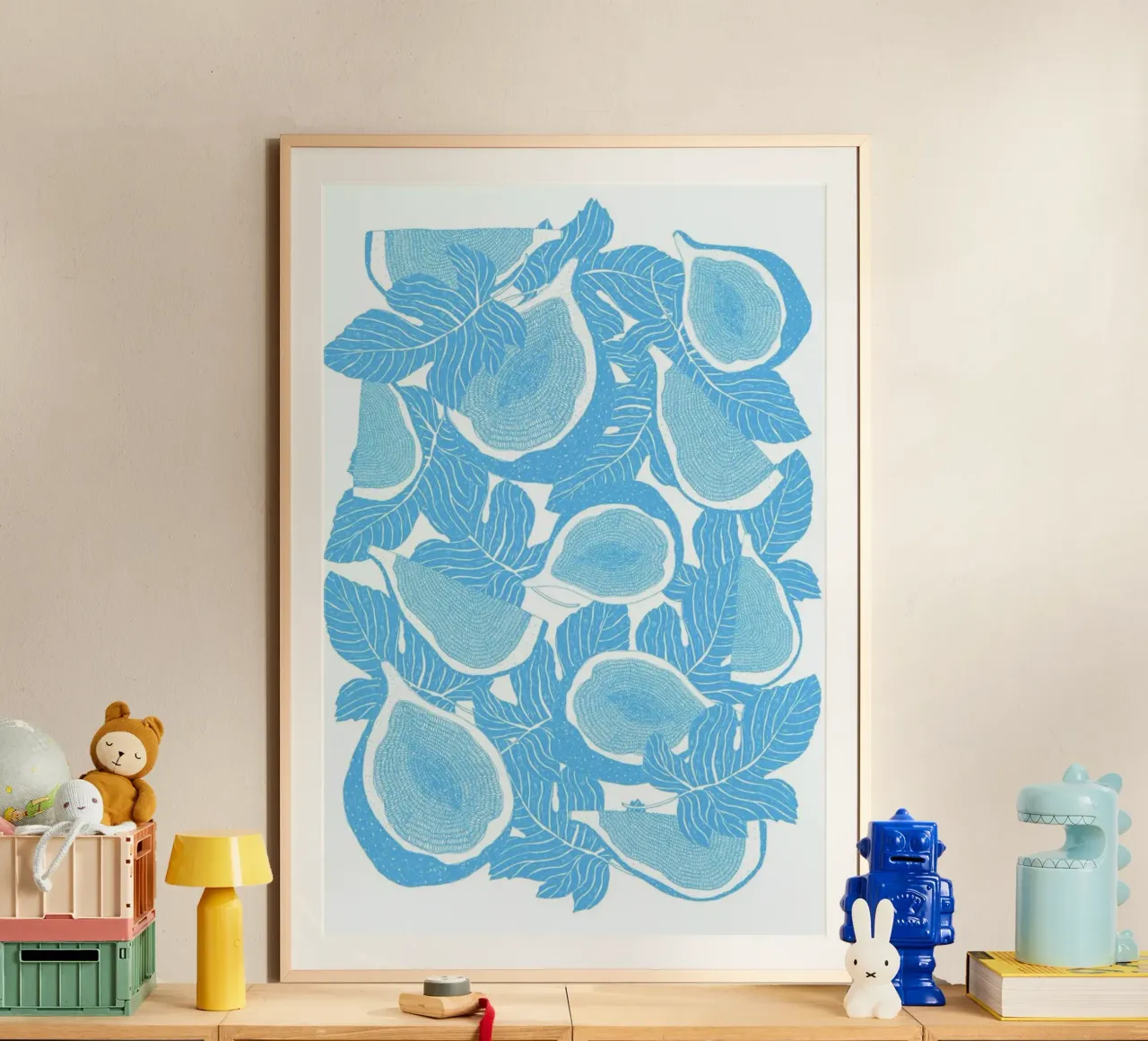 Feigen poster con telaio in legno da Eva Wünsch