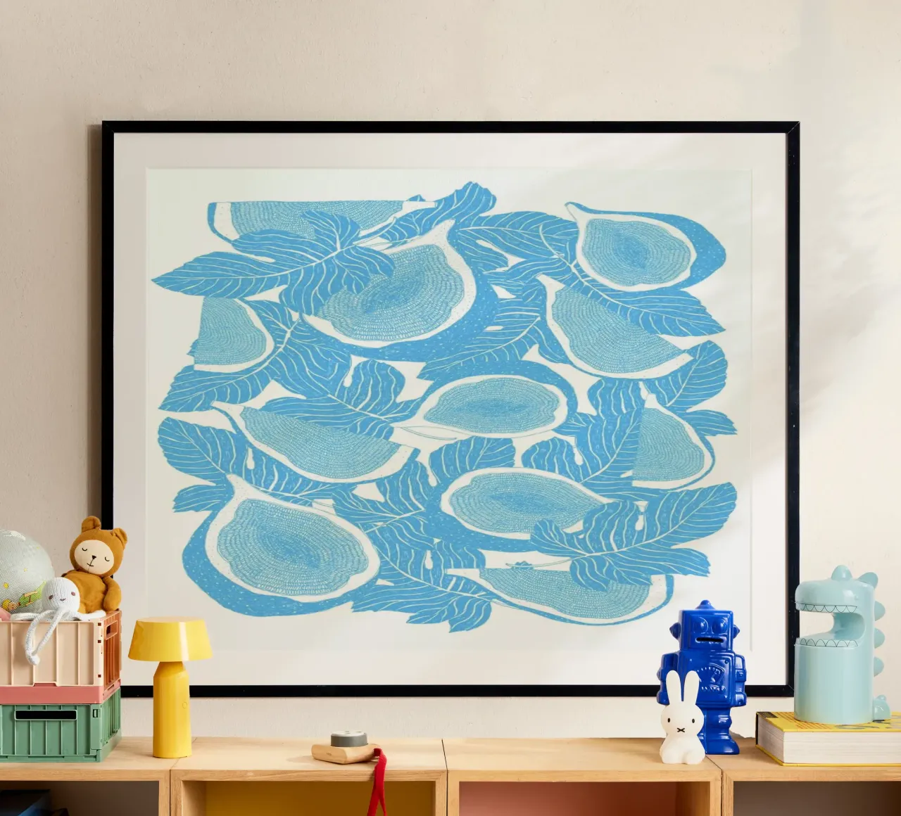 Feigen poster con telaio in legno da Eva Wünsch