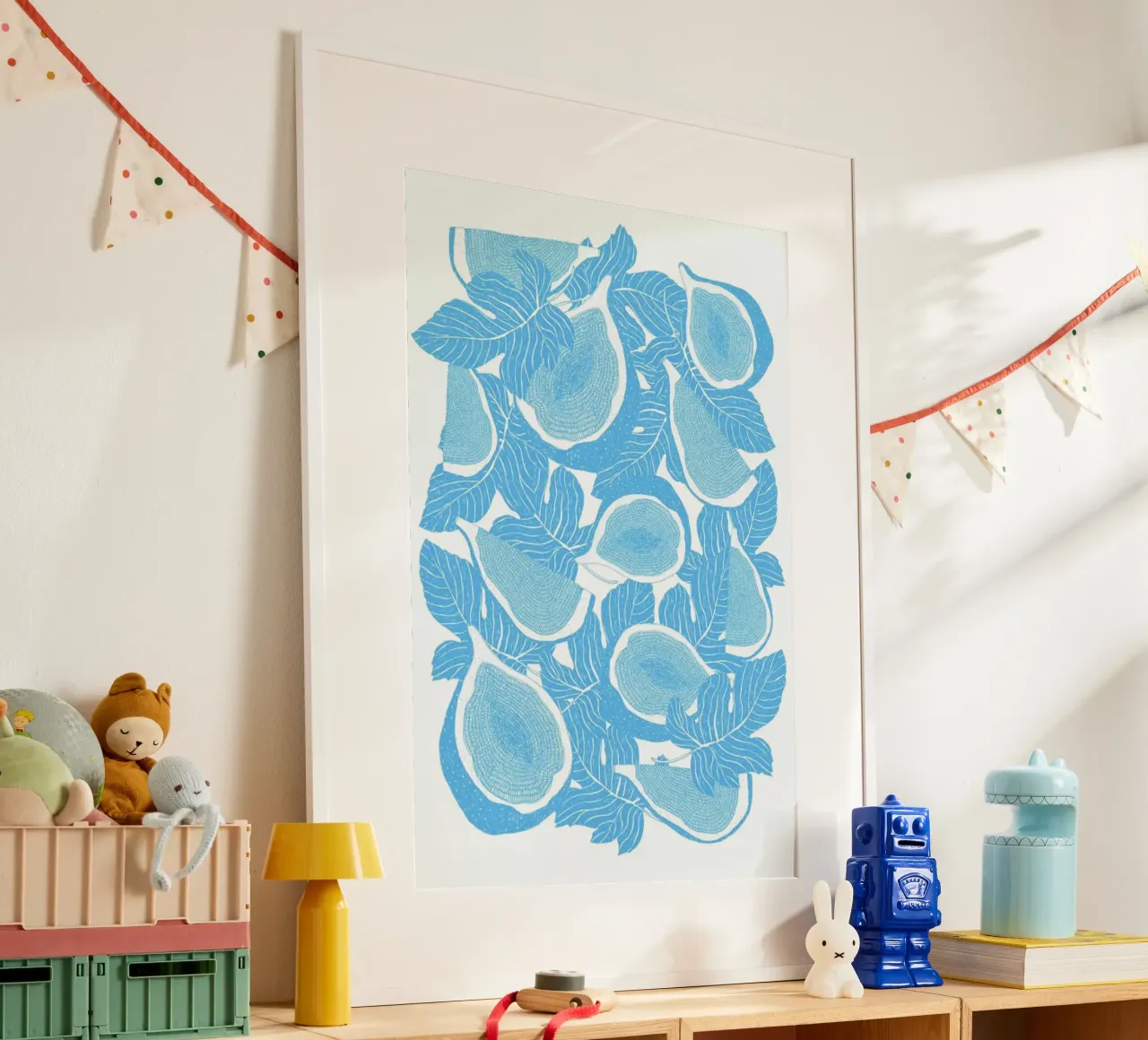 Feigen poster con telaio in legno da Eva Wünsch
