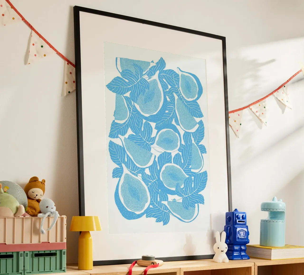 Feigen poster con telaio in legno da Eva Wünsch