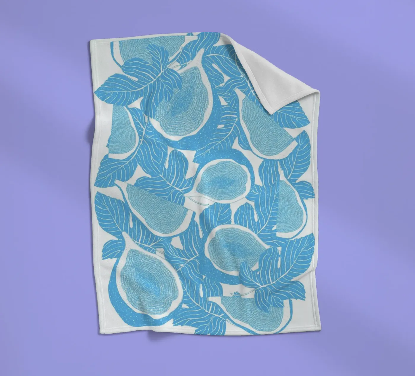 Feigen fleece blanket by Eva Wünsch