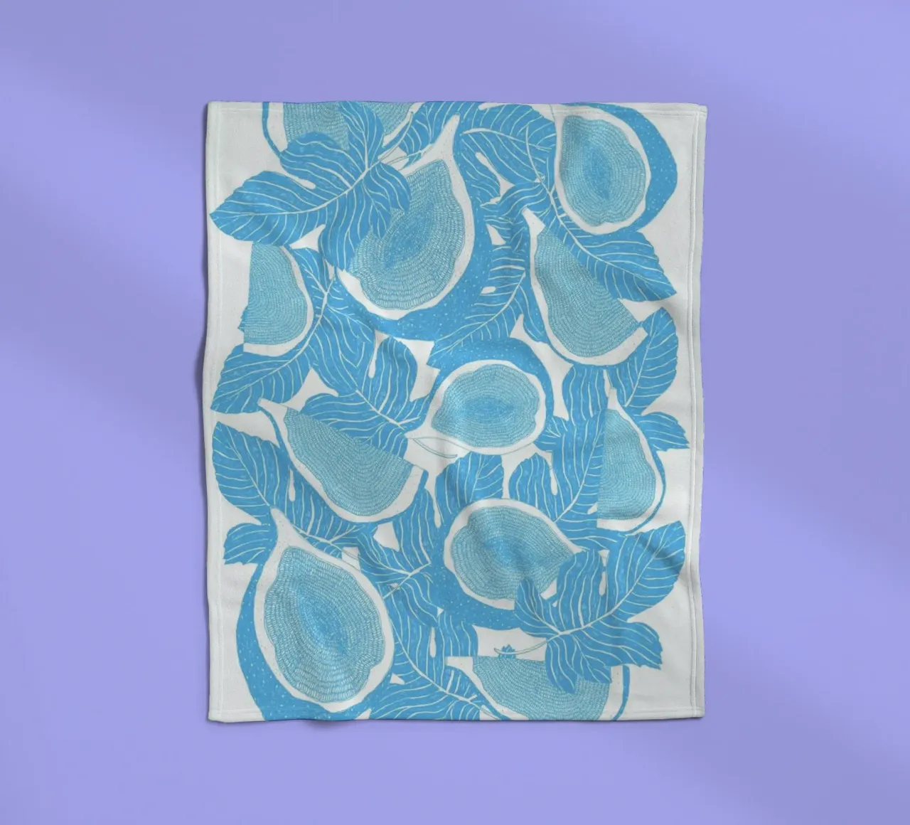 Feigen fleece blanket by Eva Wünsch