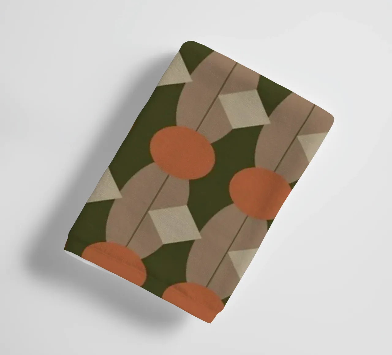 Oval and diamond seamless pattern 02 towel by Little Dean