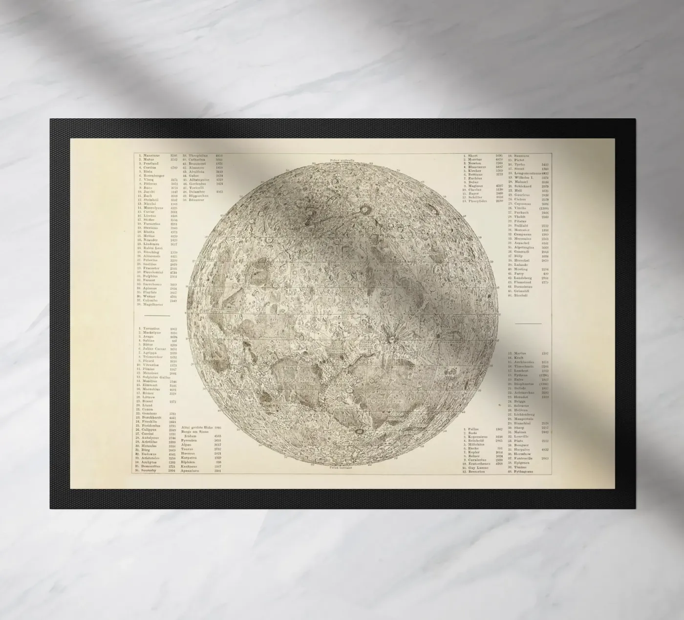 Moon Engraving doormat by Flora & Fauna