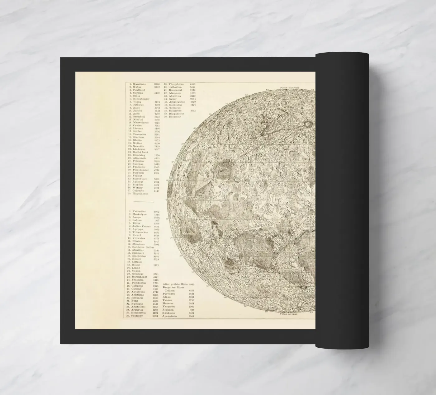 Moon Engraving doormat by Flora & Fauna