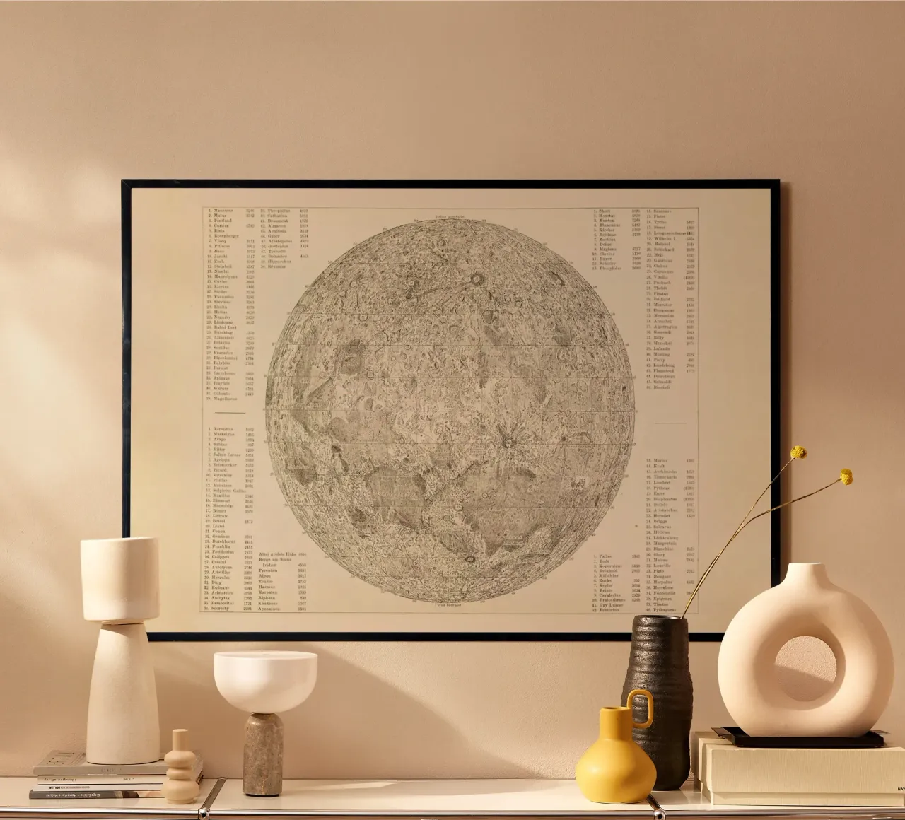 Moon Engraving poster by Flora & Fauna