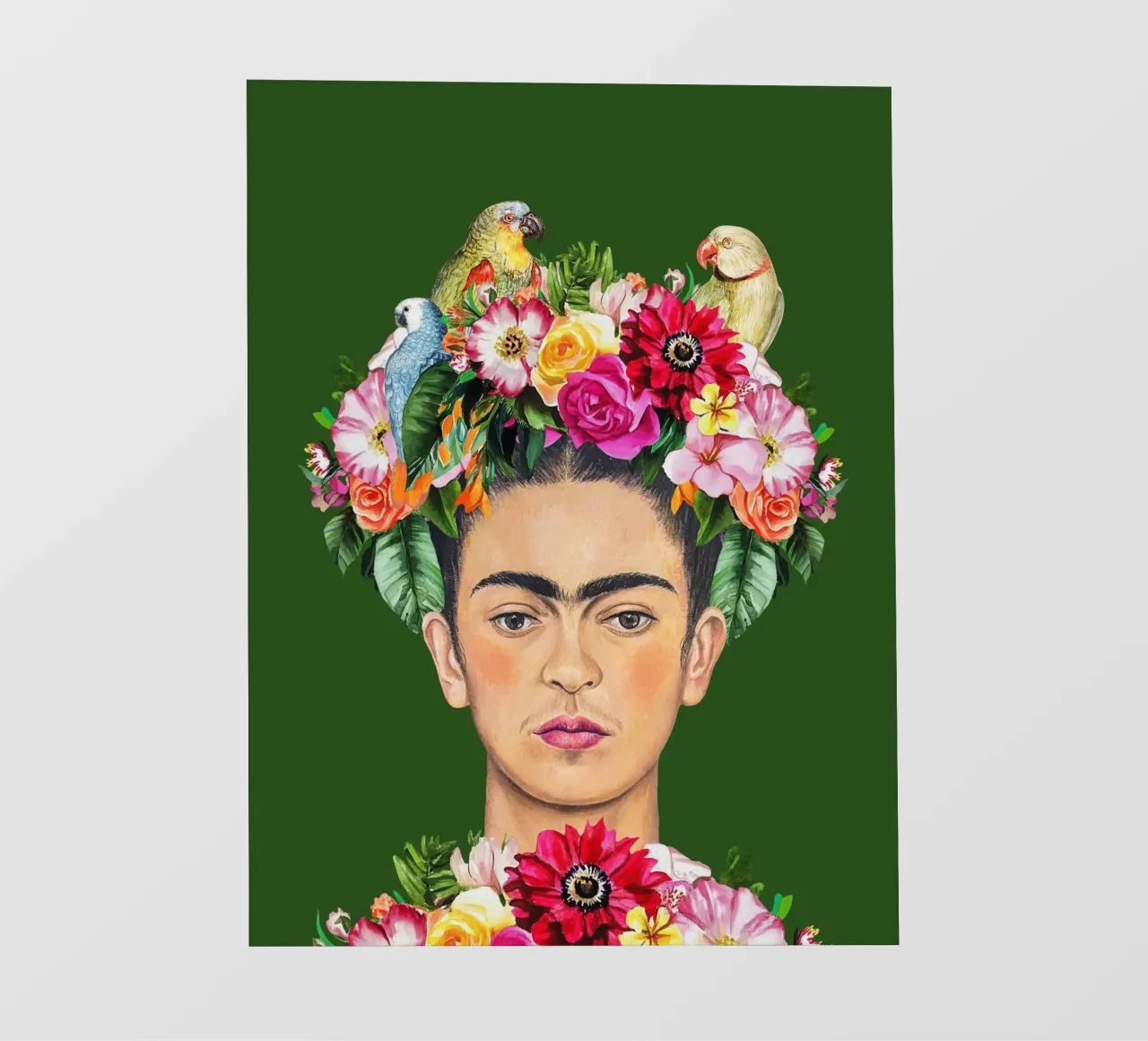 L'amore per gli uccelli con Frida telo in pvc da Carinaprint