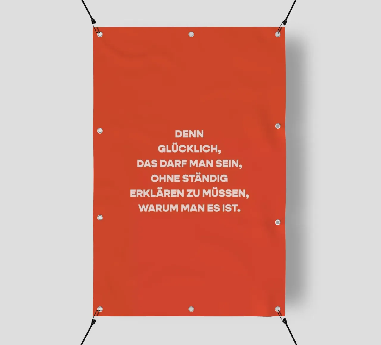 Glücklichsein telo in pvc da vonkopfbisfuss x JUNIQE