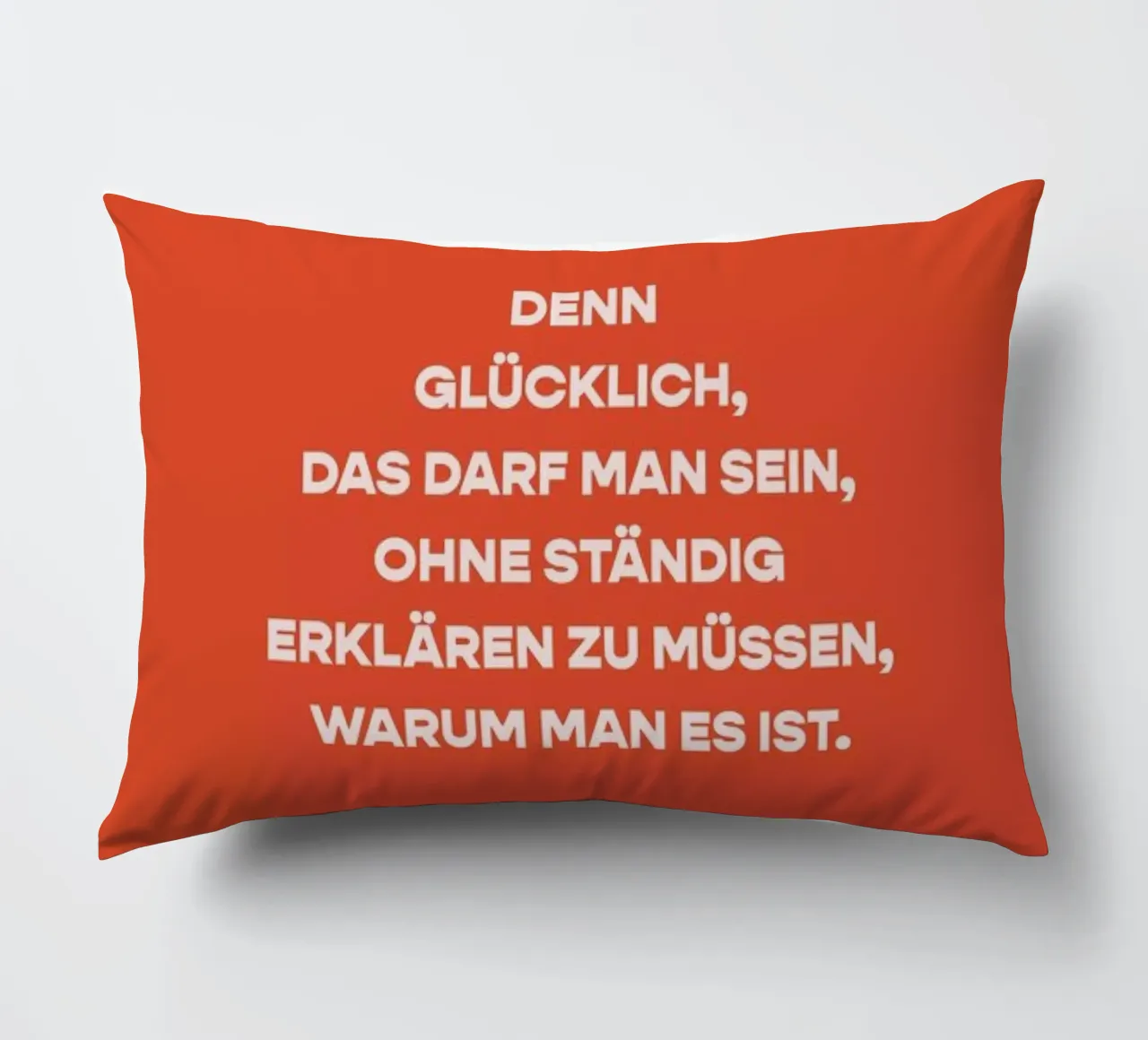 Glücklichsein cuscino da vonkopfbisfuss x JUNIQE