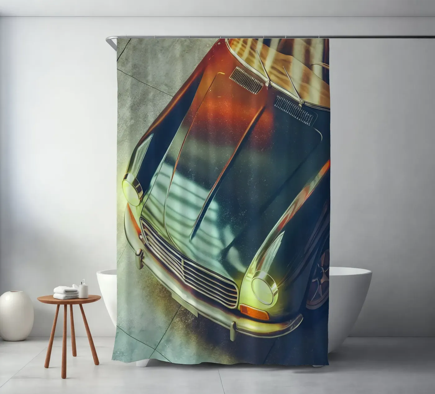 Antike Oldtimer Duschvorhang von CAR EDITION