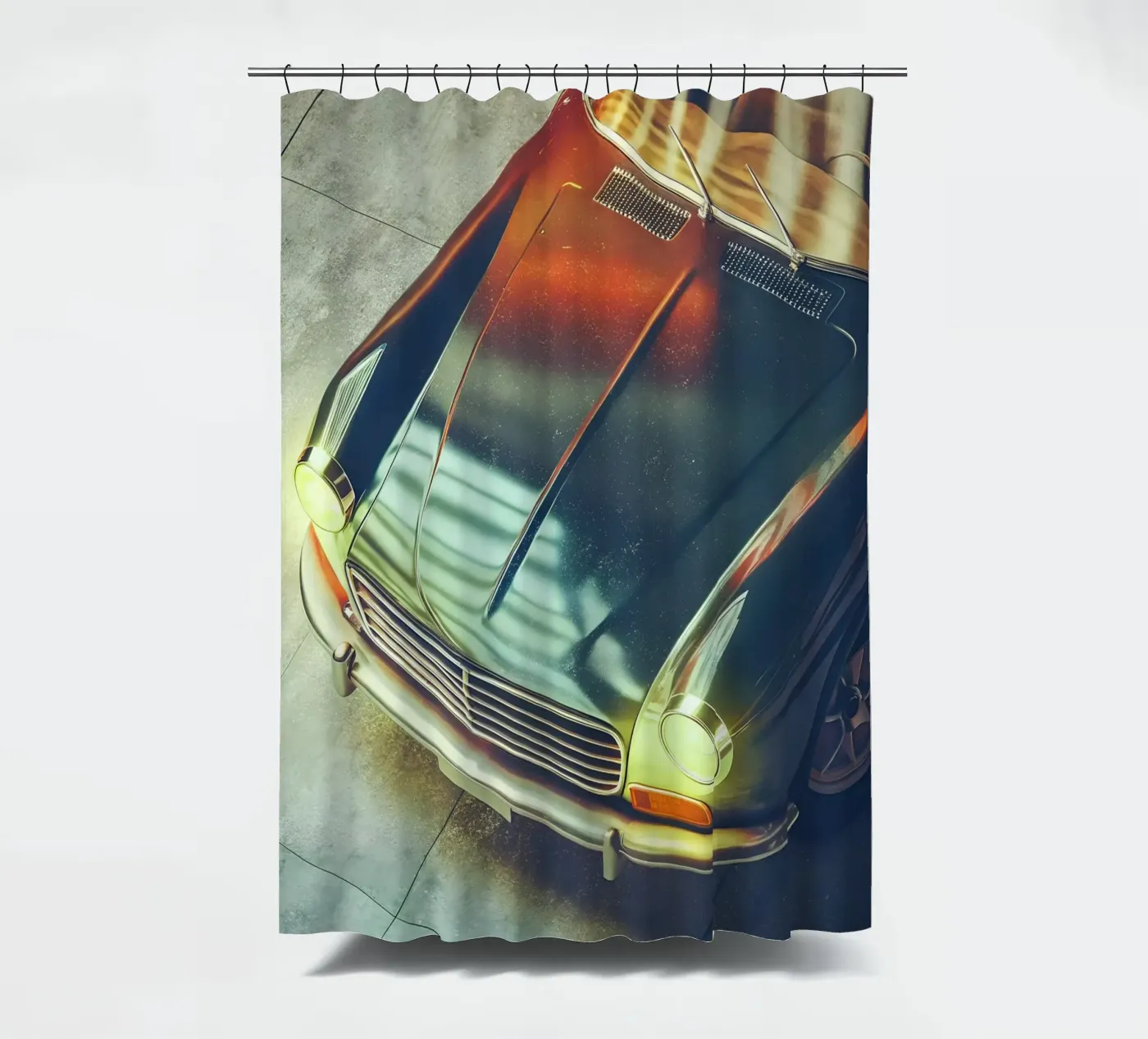 Antike Oldtimer Duschvorhang von CAR EDITION