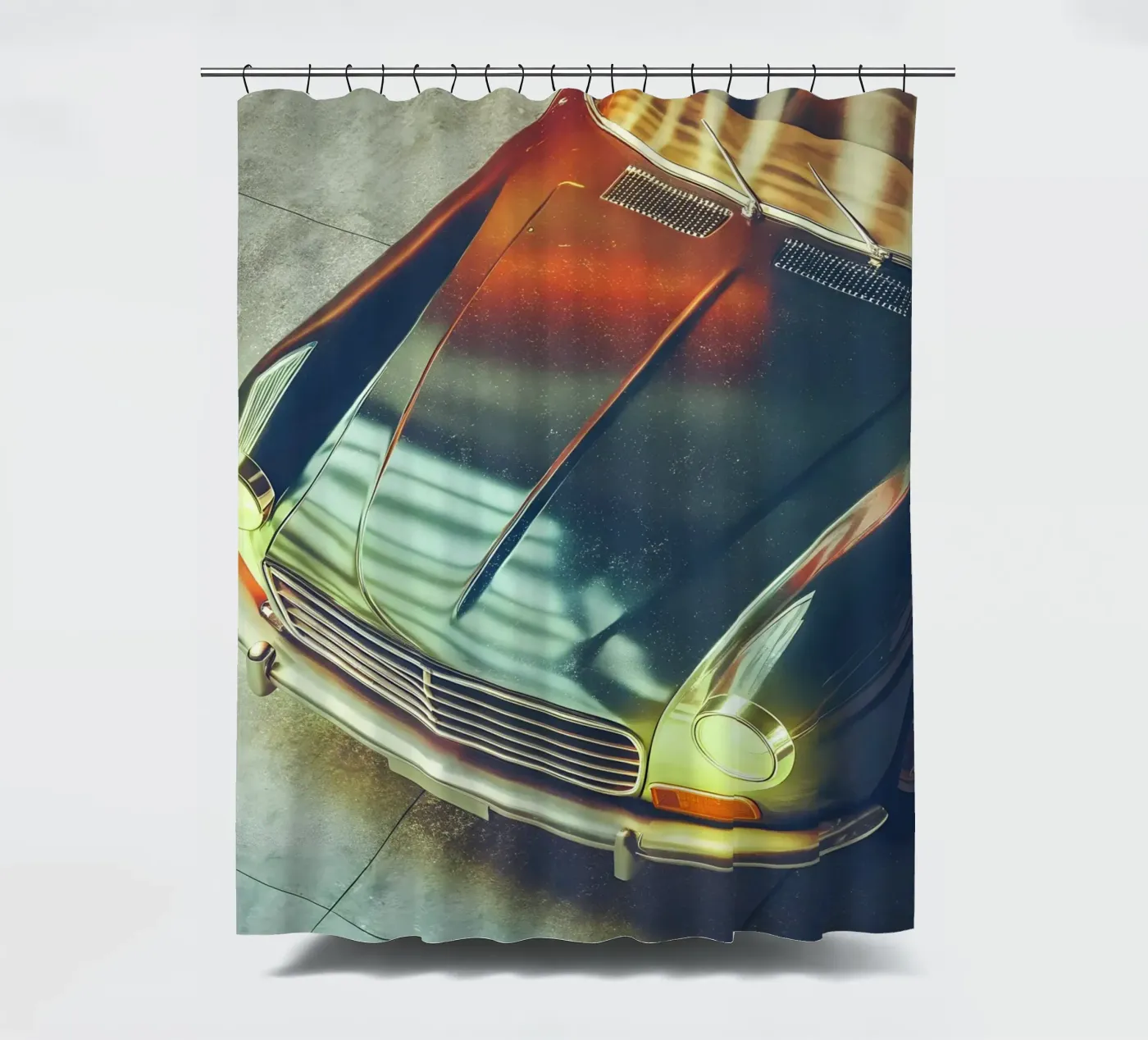 Antike Oldtimer Duschvorhang von CAR EDITION