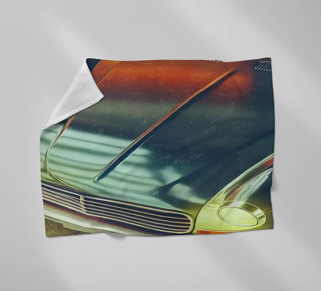 Antike Oldtimer Fleecedecke von CAR EDITION