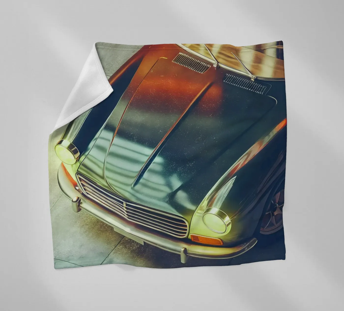 Antike Oldtimer Fleecedecke von CAR EDITION