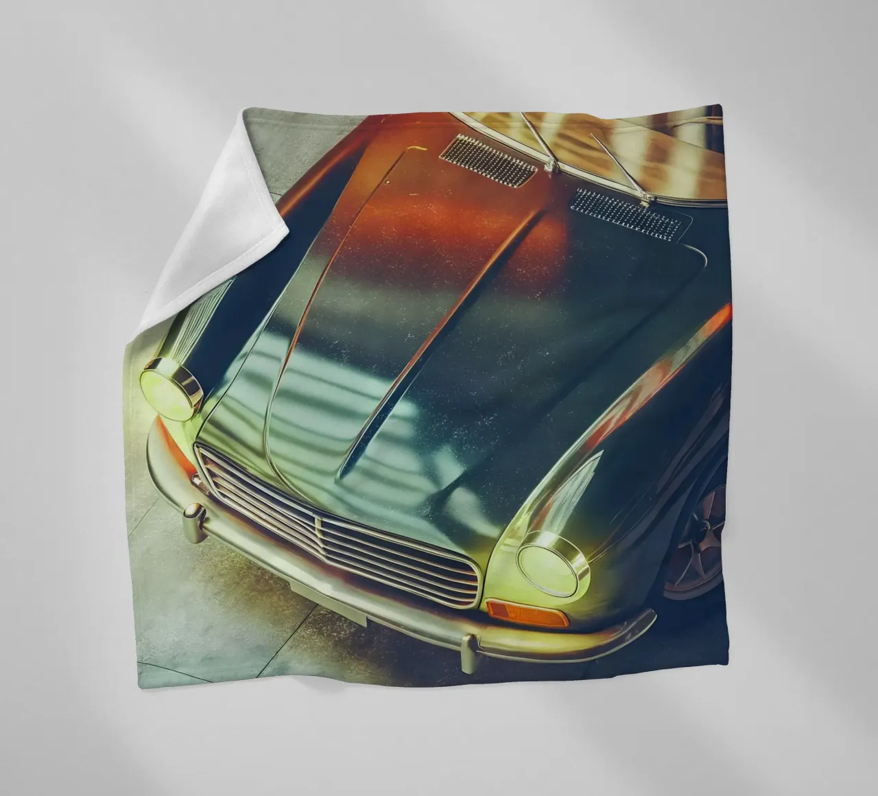 Antike Oldtimer Fleecedecke von CAR EDITION