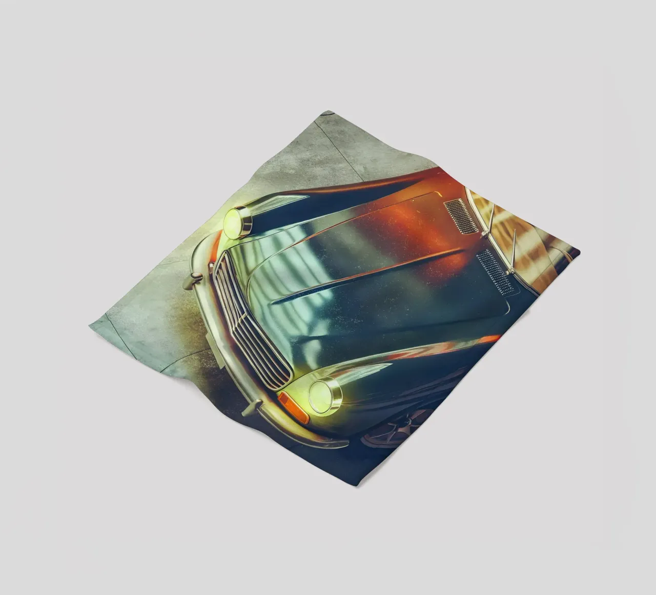 Antike Oldtimer Fleecedecke von CAR EDITION