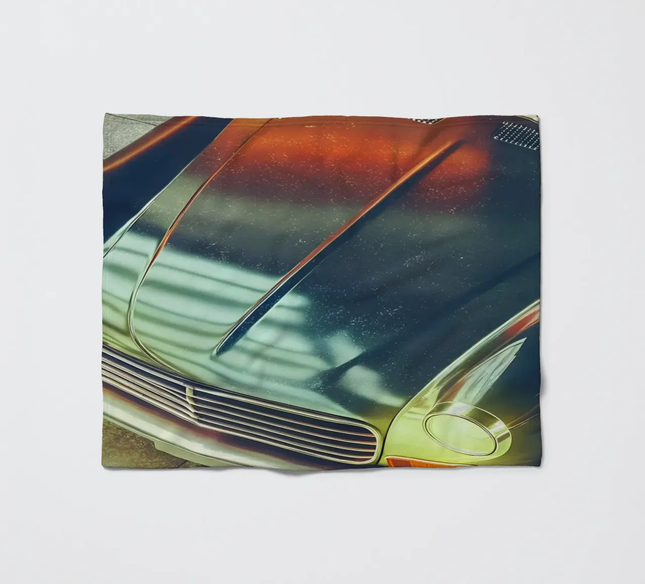 Antike Oldtimer Fleecedecke von CAR EDITION