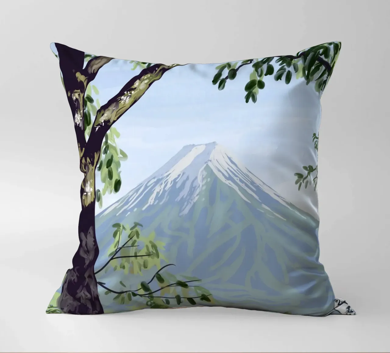 Il monte Fuji e un ragazzo cuscino da Asobōze