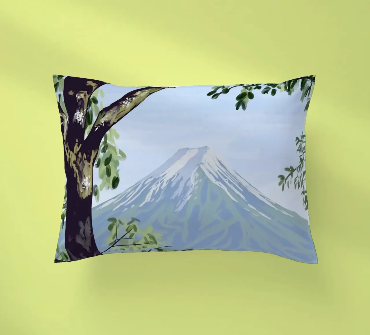 Il monte Fuji e un ragazzo cuscino da Asobōze