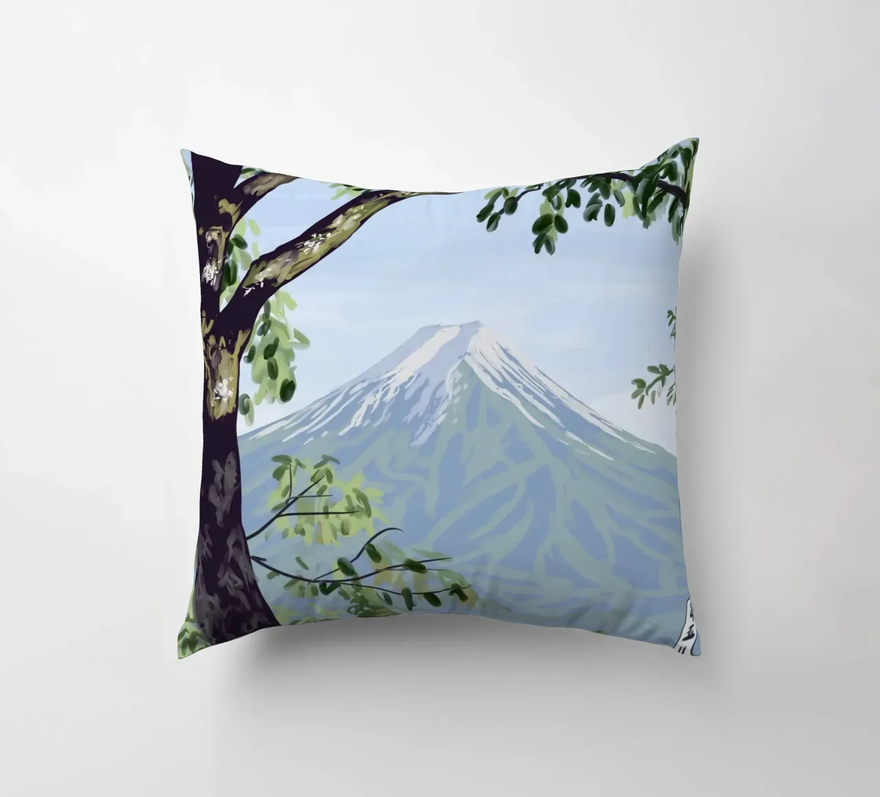 Il monte Fuji e un ragazzo cuscino da Asobōze
