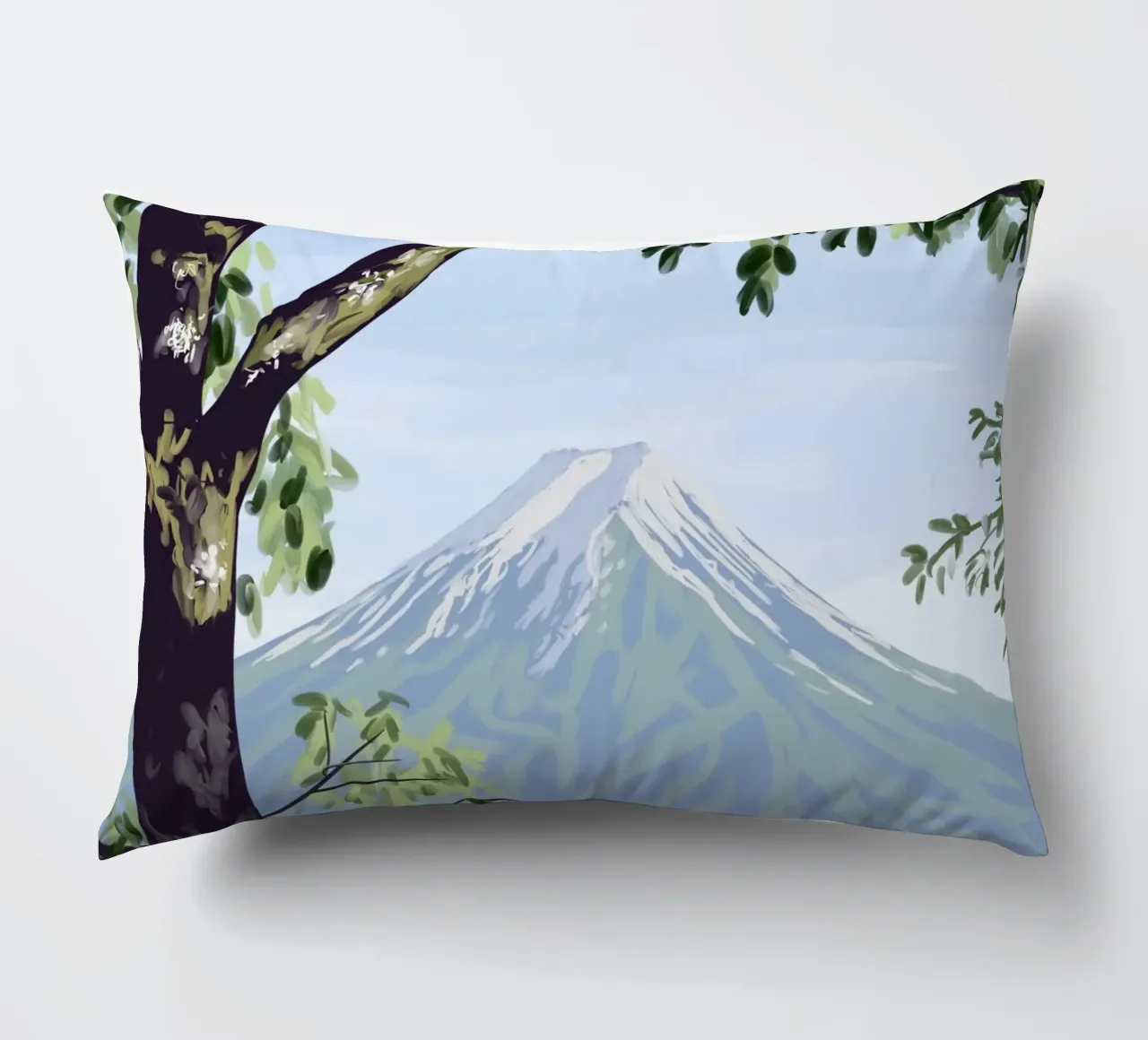Il monte Fuji e un ragazzo cuscino da Asobōze