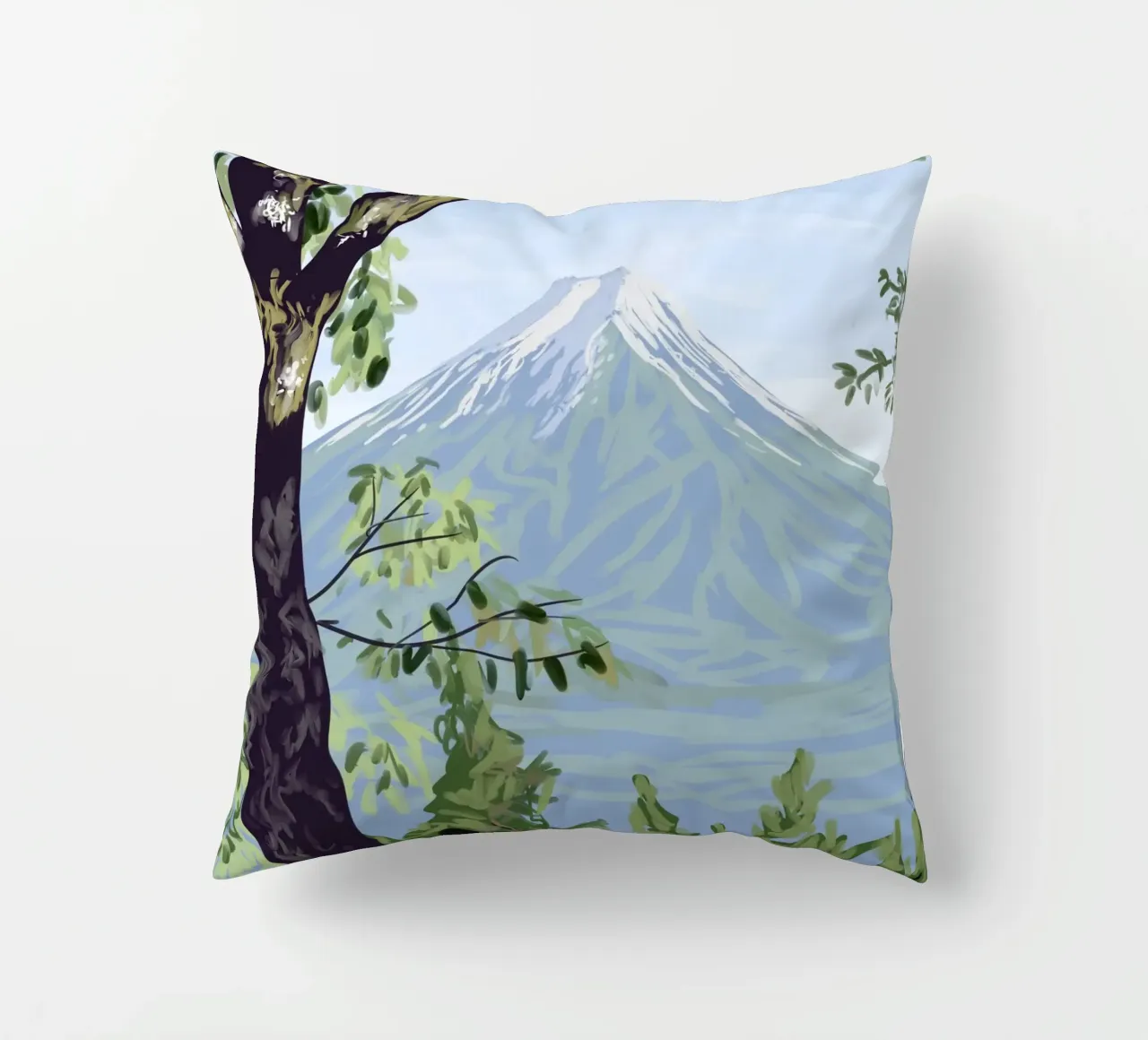 Il monte Fuji e un ragazzo cuscino da Asobōze